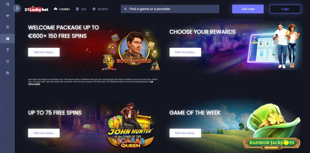 21LuckyBet Casino
