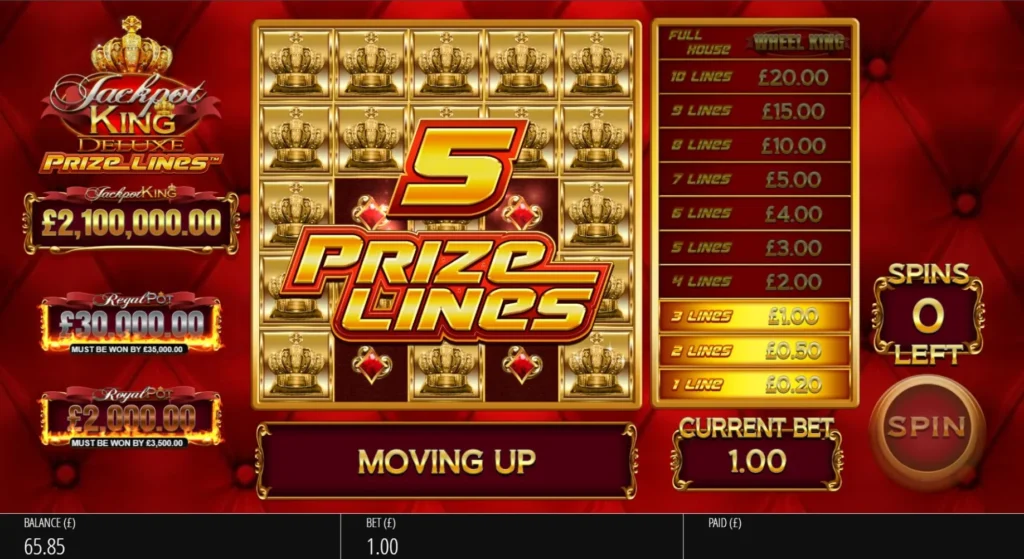 Jackpot King Prize Lines Slot