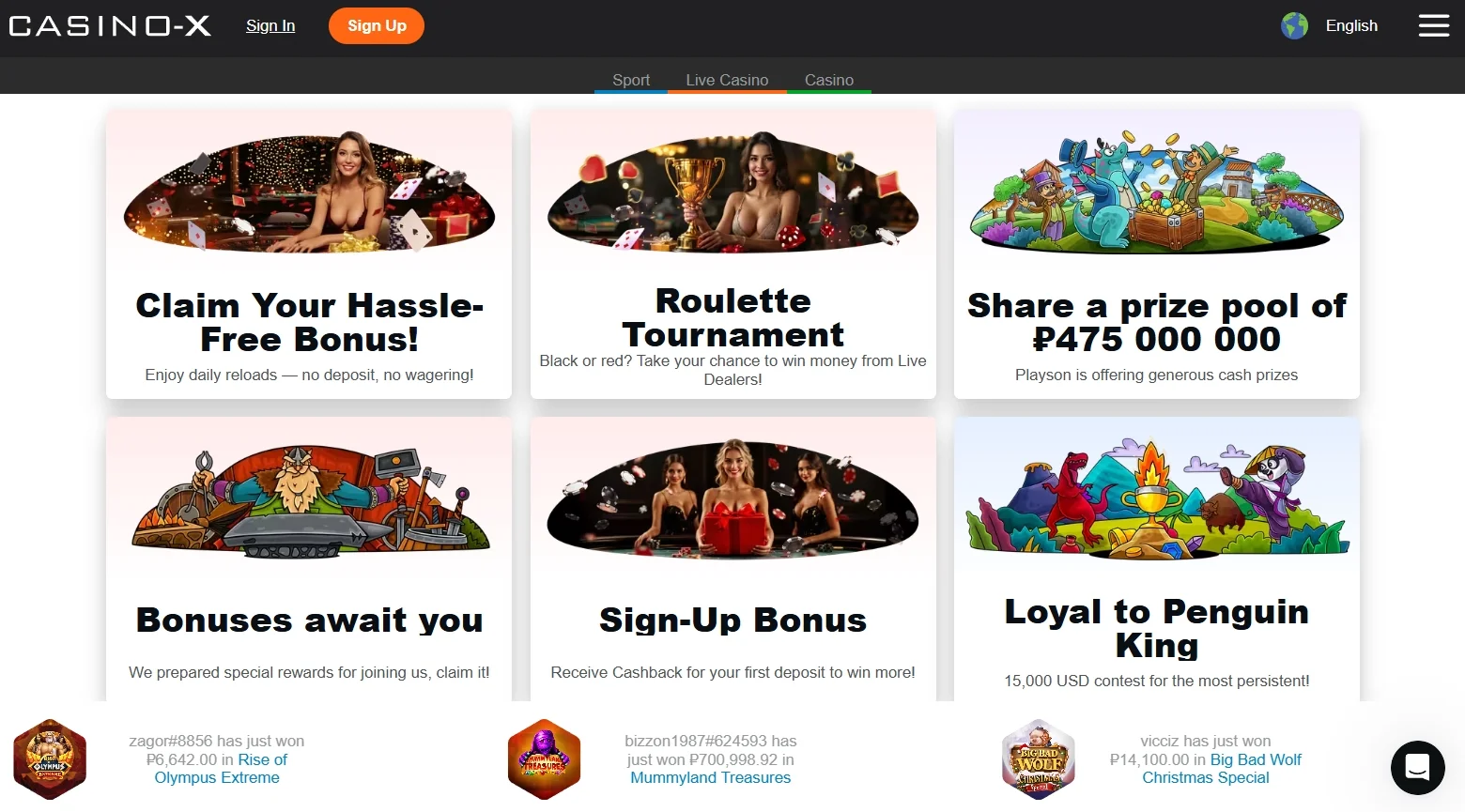 casino x bonus