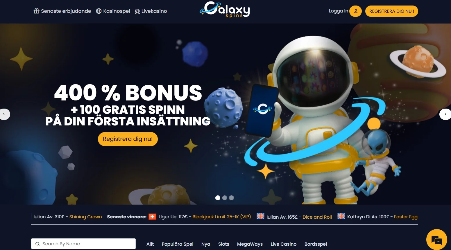galaxy spins casino
