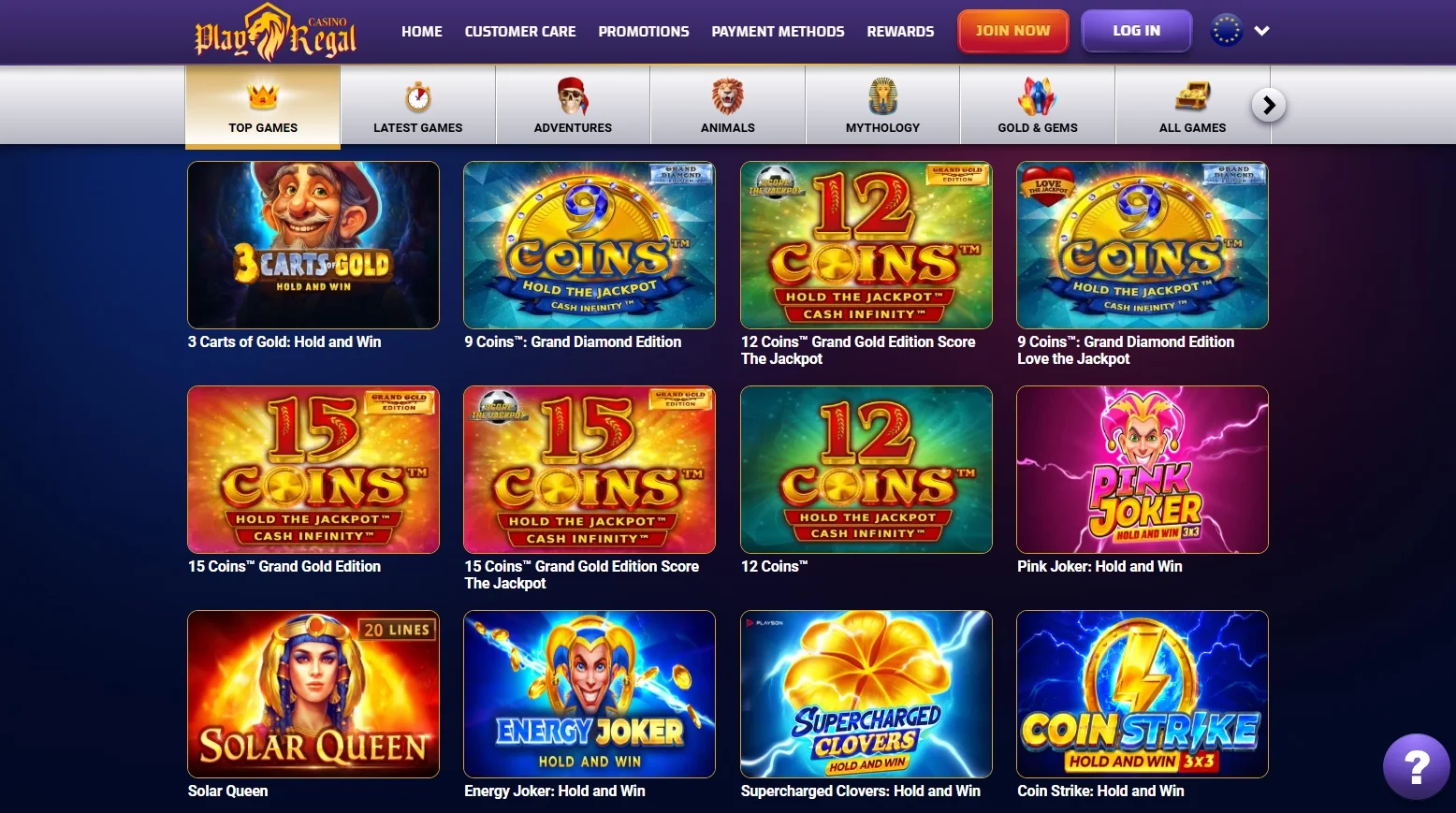 PlayRegal Casino slots